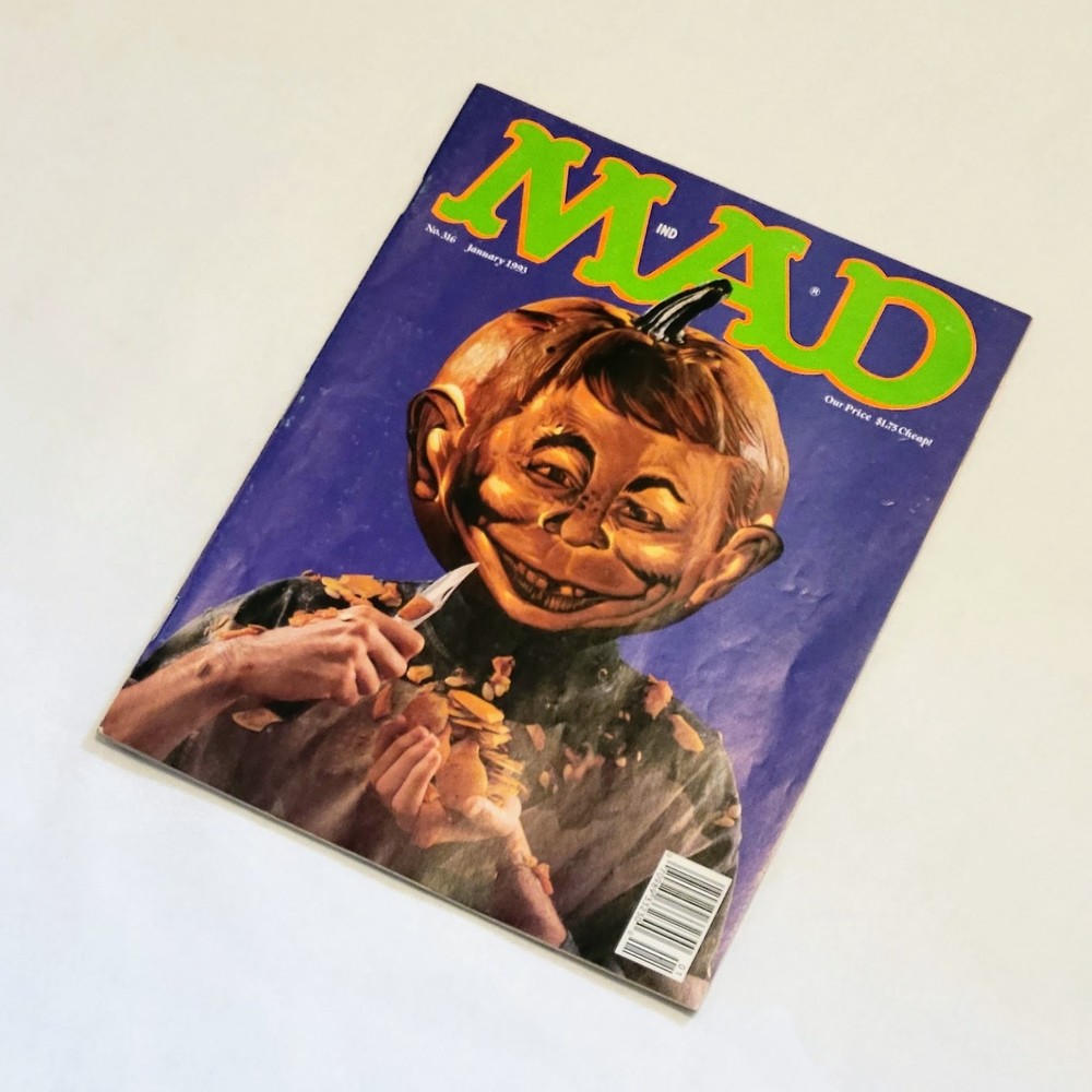 Vintage Mad Magazine Issue #316 January 1993. Halloween Edition. Rare. VG
